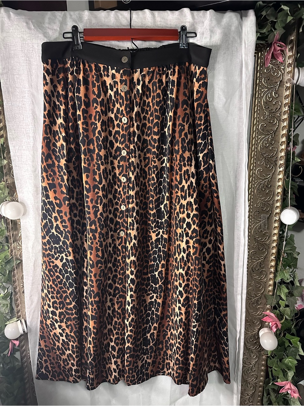 Pinup Couture Leopard Print Selene Skirt